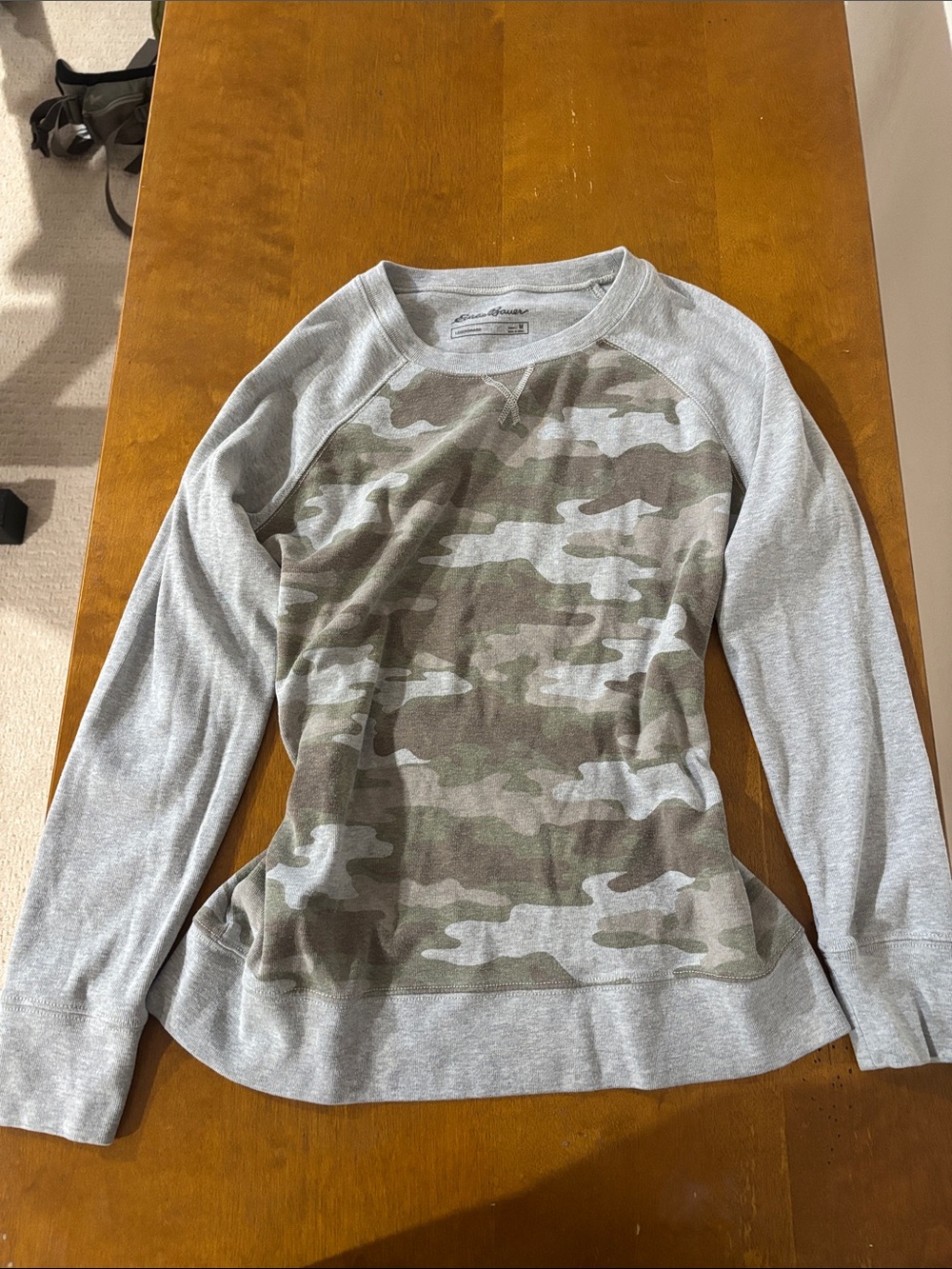 Eddie Bauer Light Gray Crewneck Tee